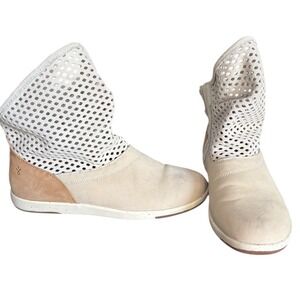 EMU Australia Numaralla Mesh Leather Ankle Boots‎ in Natural Women's Size 6.5